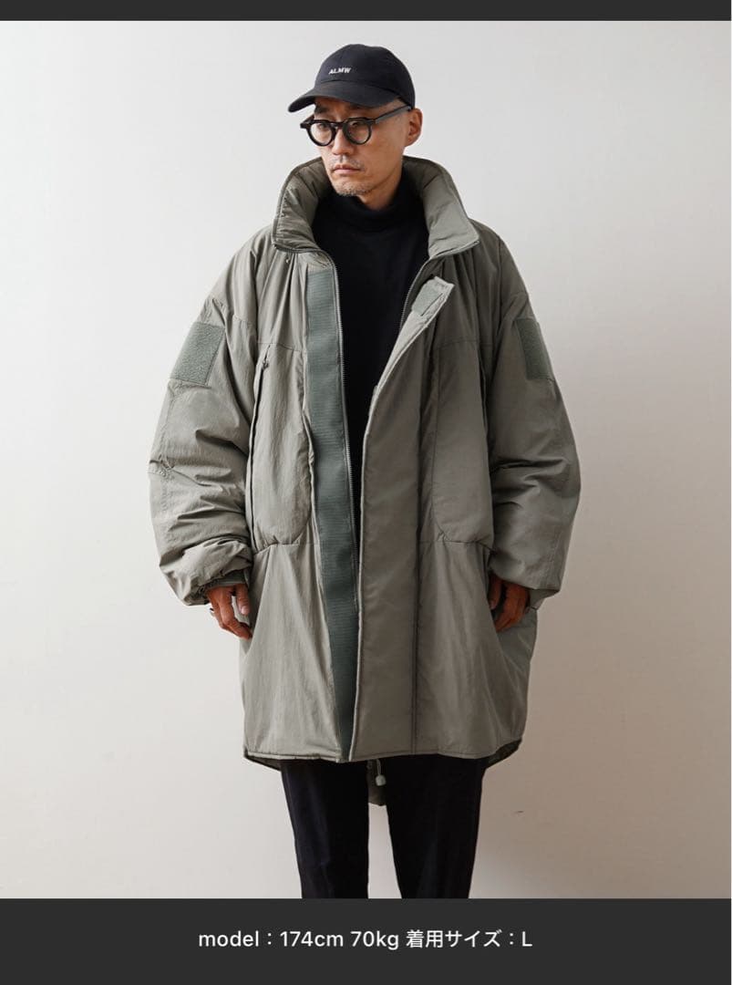 WAIPER.inc モンスターパーカーPERTEX UNLIMITED グレー