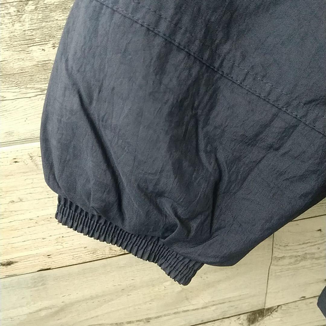 90s アディダス 刺繍ロゴ アームロゴ スリーライン 中綿 ナイロンジャケット