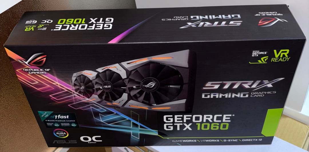 グラフィックボード・グラボ・ビデオカード ASUS ROG STRIX-GTX1060-O6G-GAMING