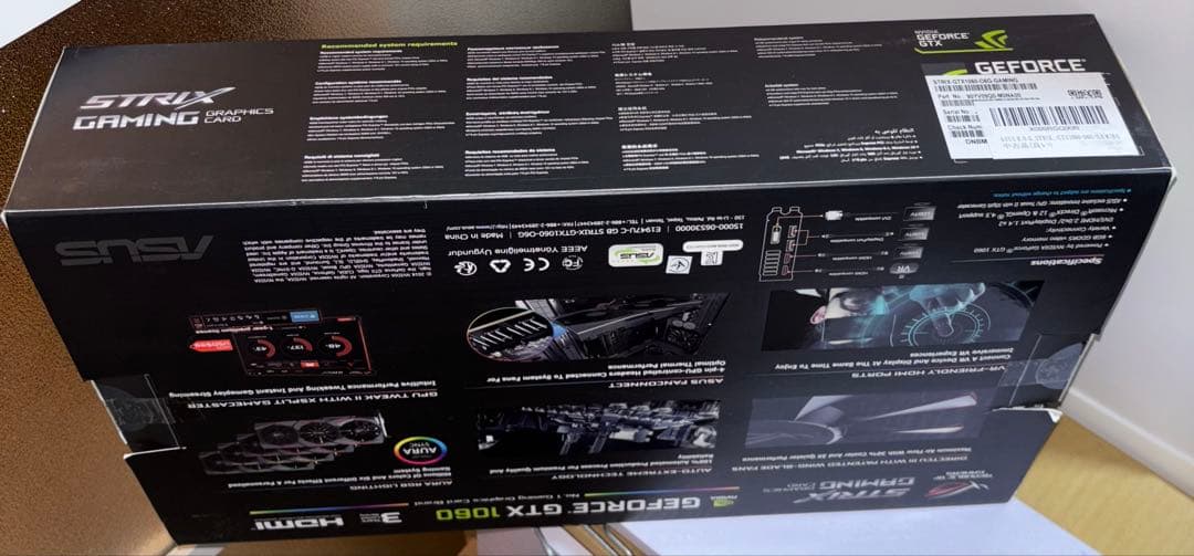 グラフィックボード・グラボ・ビデオカード ASUS ROG STRIX-GTX1060-O6G-GAMING