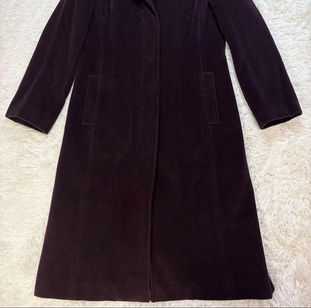新品 未使用 NEWYORKER アンゴラ 羊毛 ロングコート ウールコート