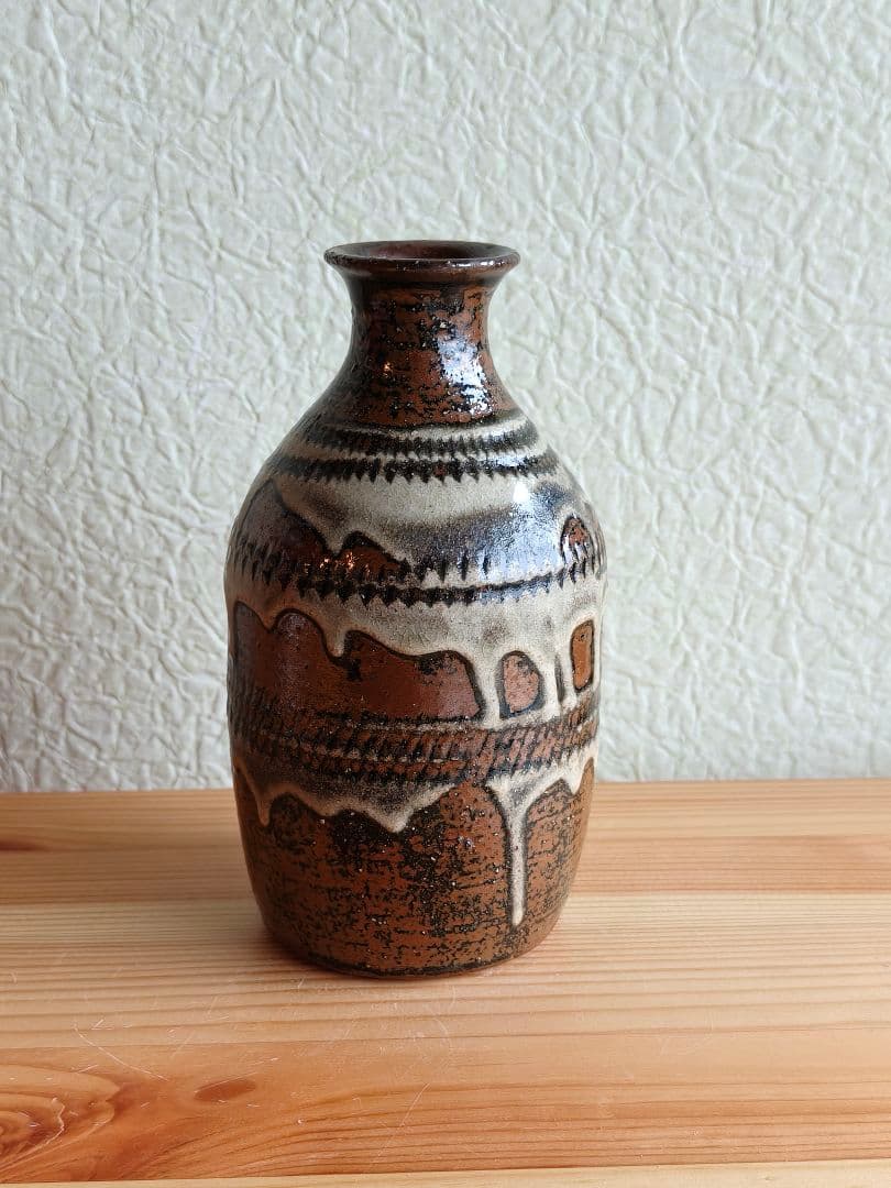 壺屋焼　徳利　やちむん　民藝　飛鉋