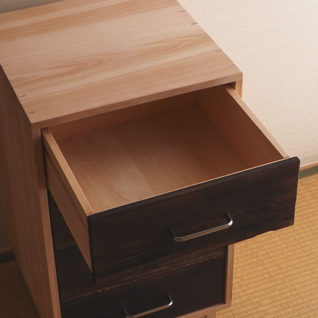 pey　桧の4段チェスト