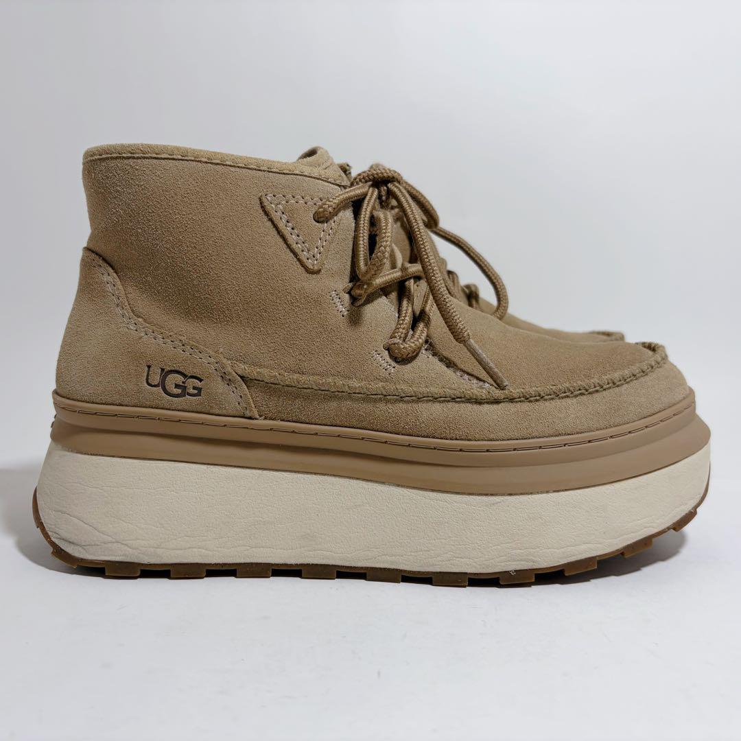 極美品☆UGG アグ マリン ブーティ 厚底 スニーカー スエード 23.5cm