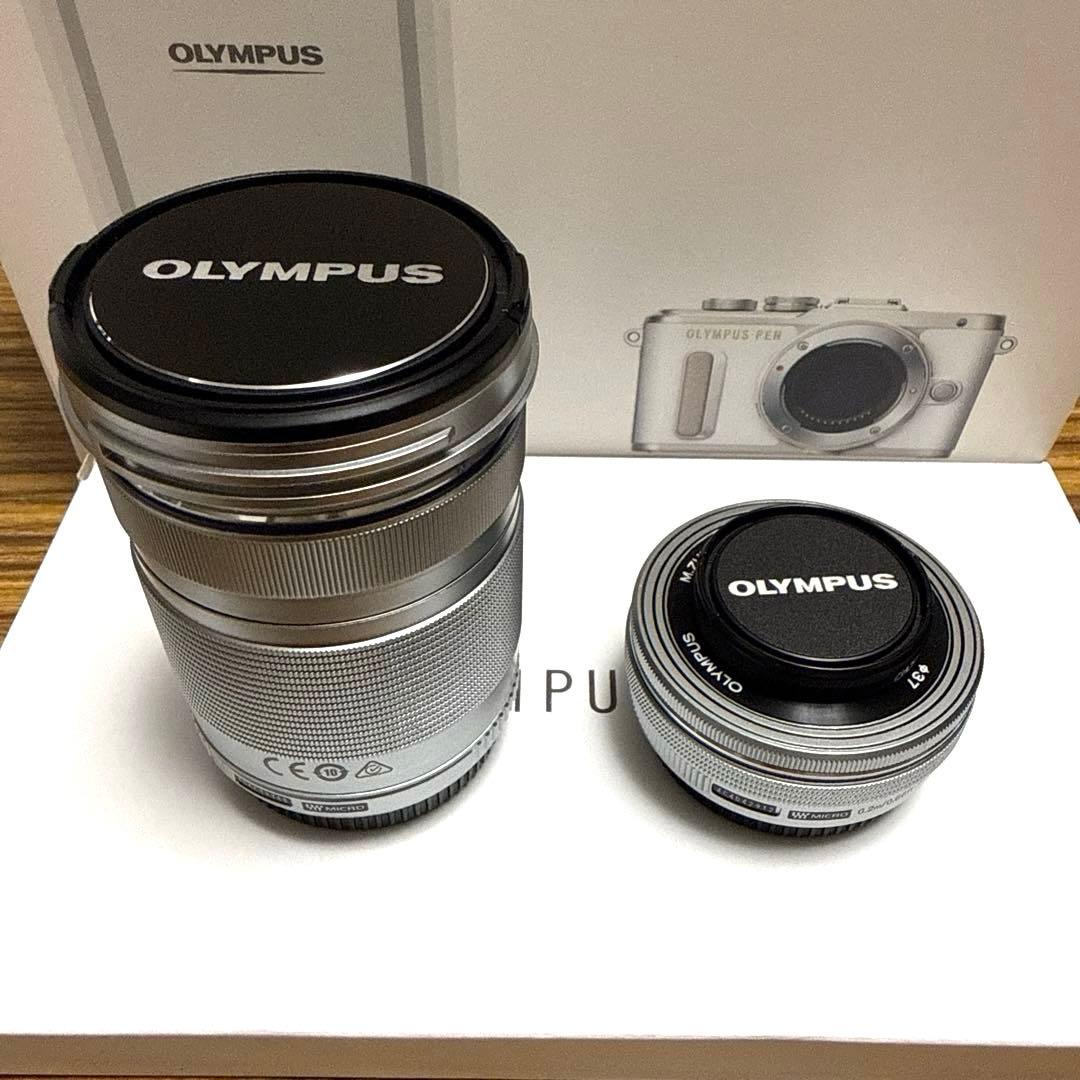 美品⭐︎OLYMPUS PEN E-PL8 ホワイト ダブルズームキット