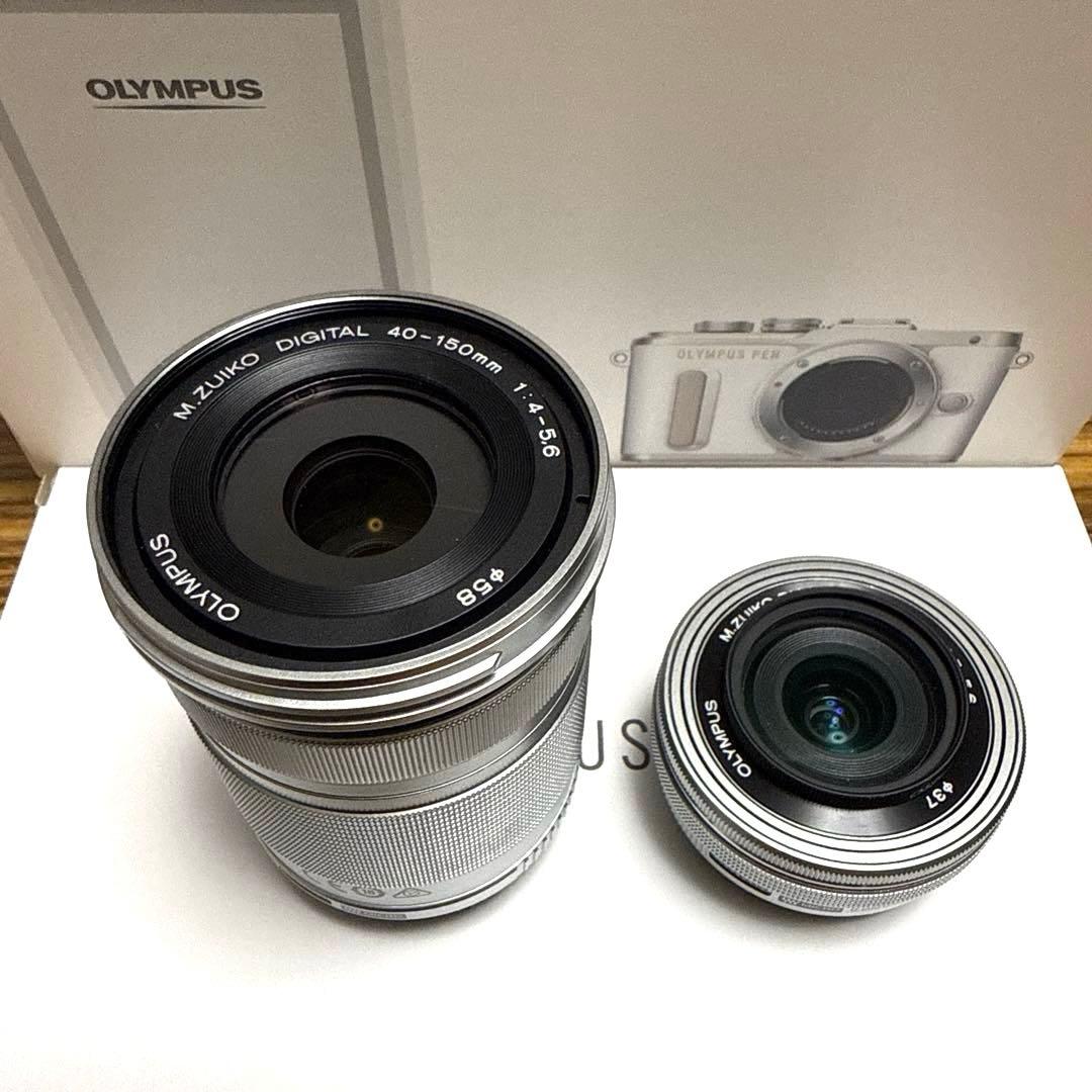 美品⭐︎OLYMPUS PEN E-PL8 ホワイト ダブルズームキット