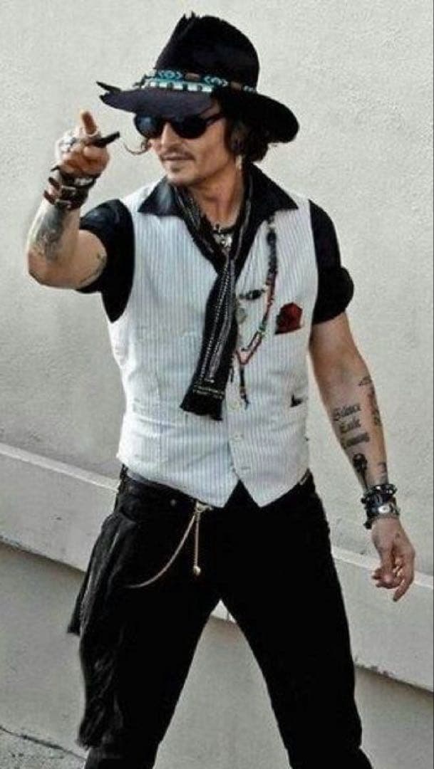 フランス ヴィンテージ ジレ ジョニーデップ‼︎