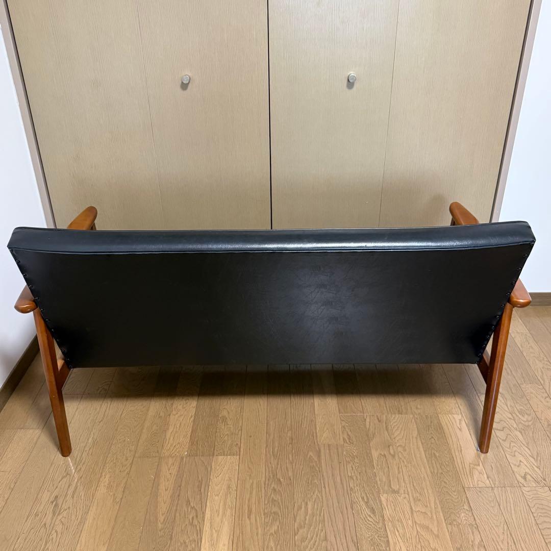 カリモク60 kチェア 2シーター スタンダードブラック