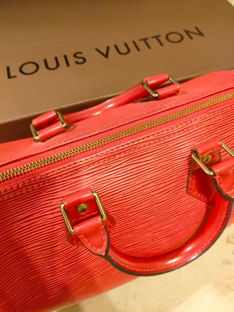 [美品]ルイヴィトン　エピ　スピーディー25　レッド