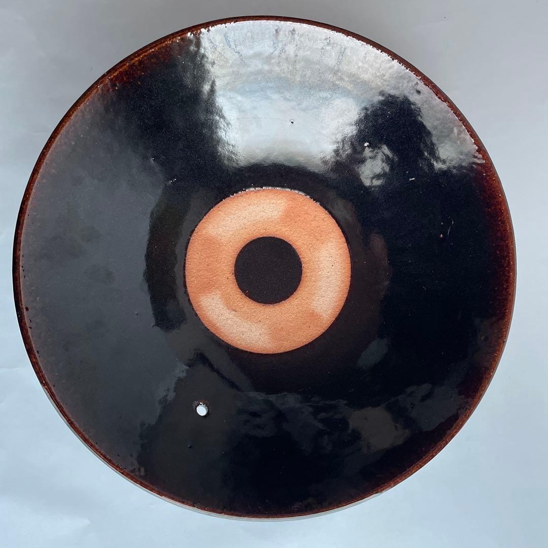 土楽窯　黒鍋　一尺一寸