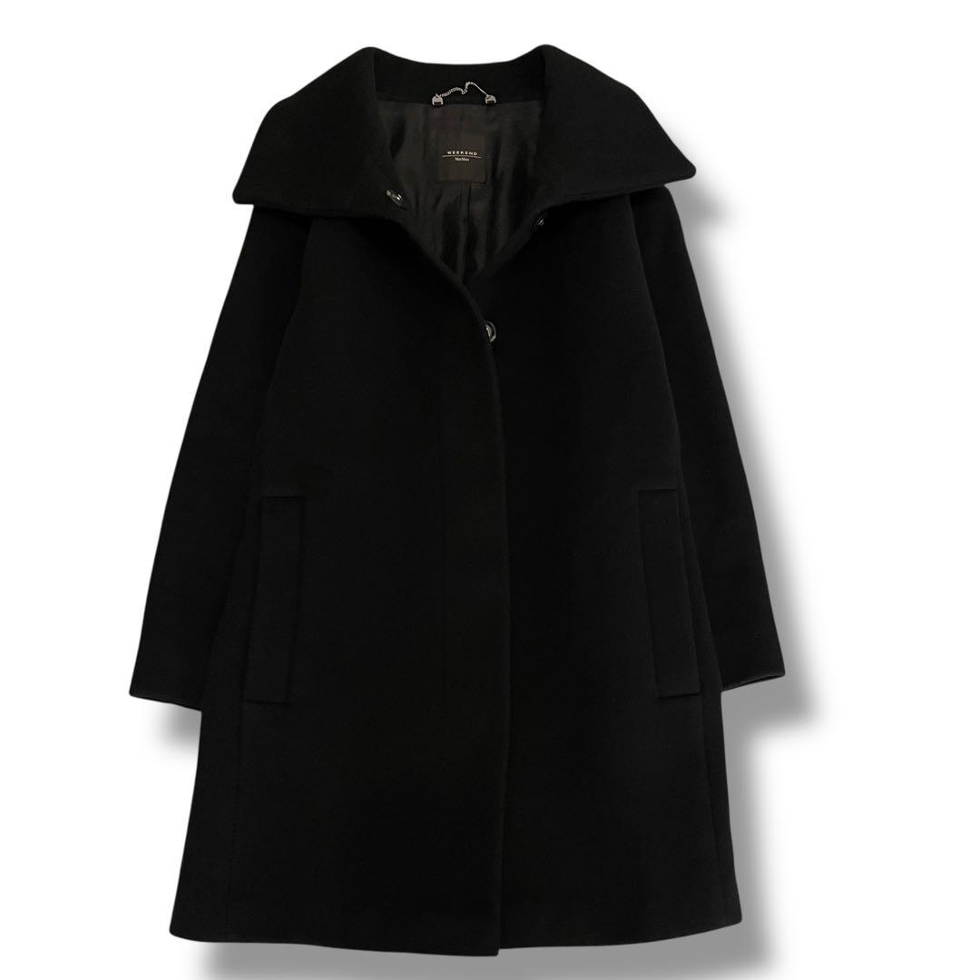 極美品✨ マックスマーラウィークエンド ウールコート 上質 ブラック 36