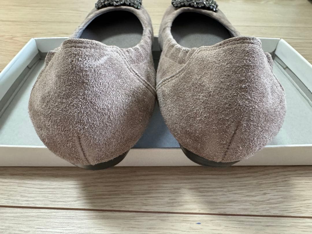 【未使用に近い】銀座かねまつ ビジュー パンプス