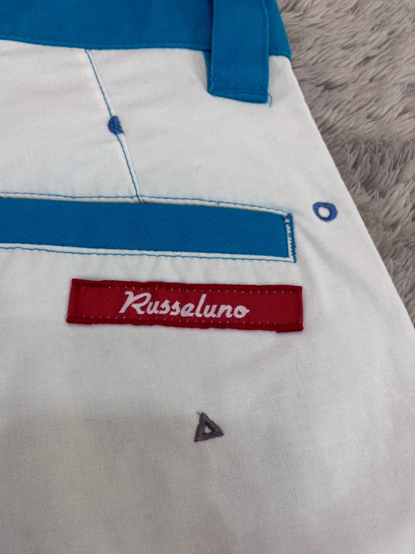 【美品】ラッセルノ　ゴルフパンツ　ロングパンツ　サイズ5　　Lサイズ　白