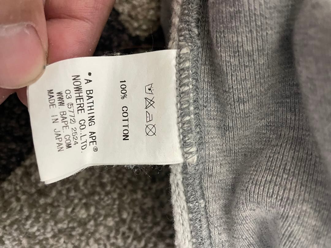 A Bathing Ape グレー トレーナー Lサイズ