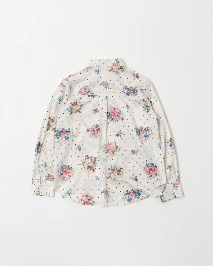 Poppy Dot Flower Shirt ポピー 花柄 フラワー トップス