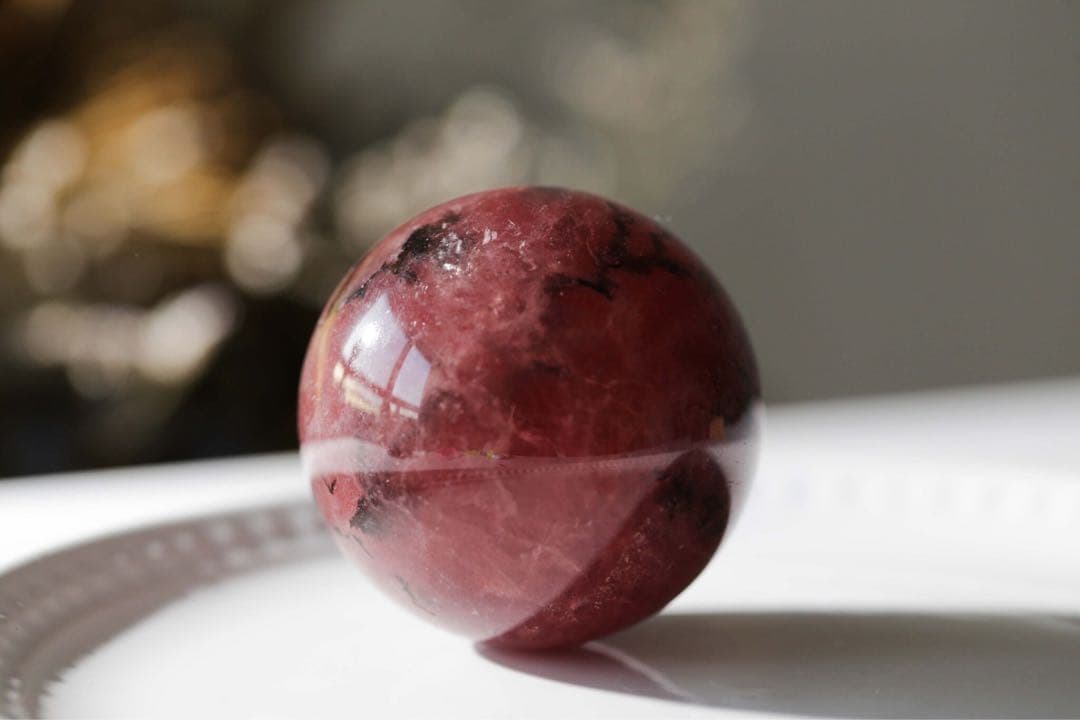 【天然石】ストロベリークォーツスフィア