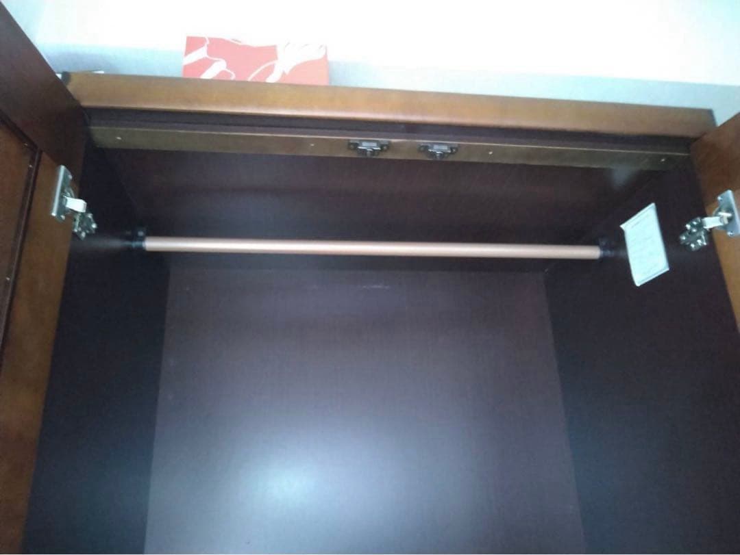 お値下げ　木製ダークブラウン収納タンス