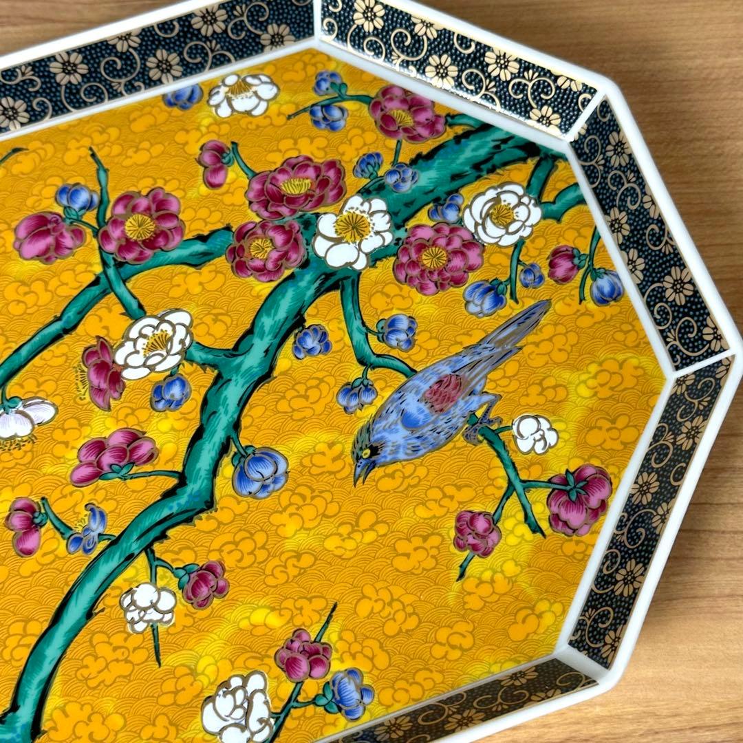 九谷焼　新品　12号盛皿　吉田屋　伊野正峰