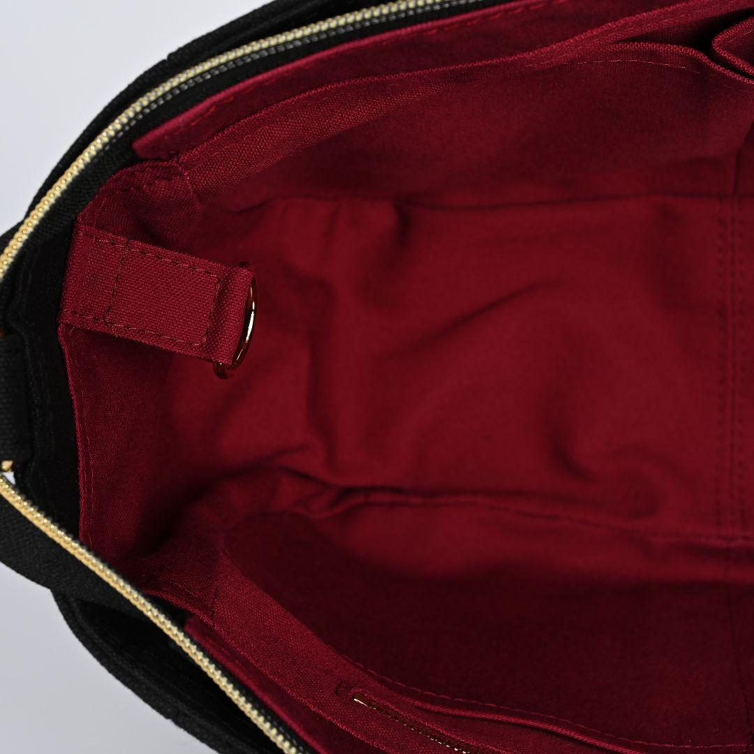 [柴はち☆]8号/11号×倉敷帆布×8番糸 玉縁ラウンドトートL(黒/金)