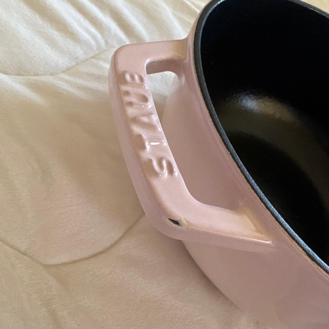 staub ストウブ 「 ワナベ ソルベローズ M 18cm 」 ピンク