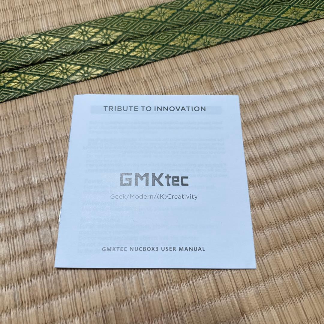 GMKtec NUCBOX 3 ファンレス ミニPC win11 末尾938