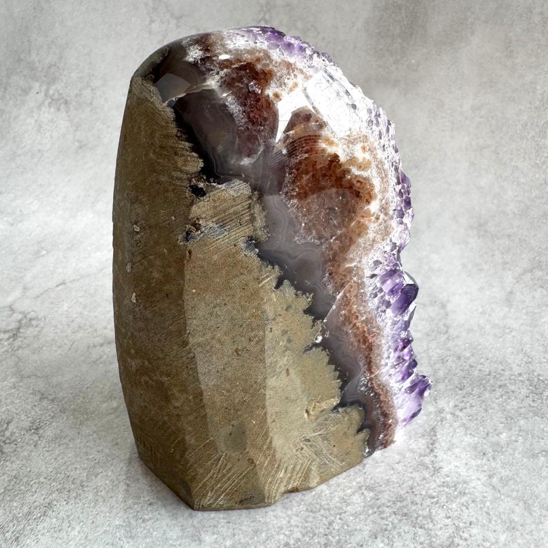 【ハイクォリティ】 ウルグアイ産　アメシストカットベース