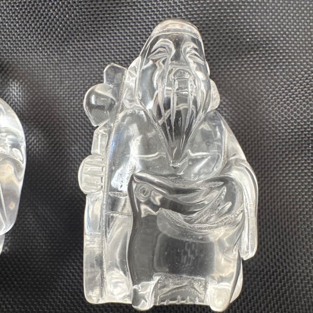 恵比寿&大黒天ペアセット　満月のエネルギーを注入した透明度の高い水晶