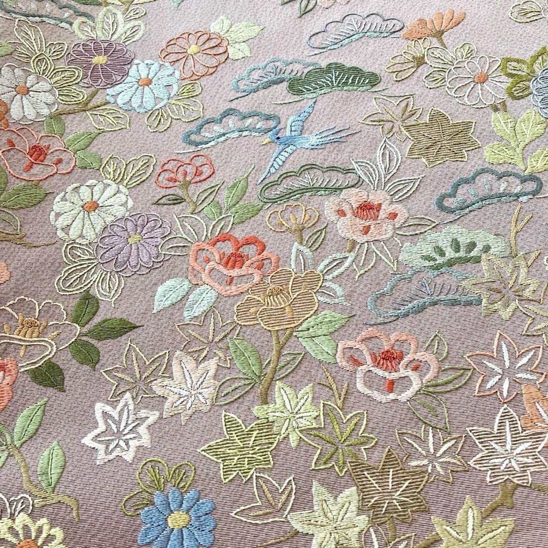 蘇州刺繍 訪問着 付下げ 正絹 着物 フルセット可 入学式　卒業式 礼装