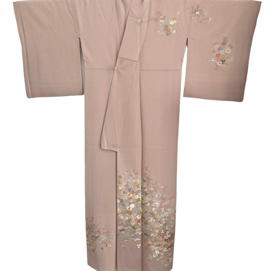 蘇州刺繍 訪問着 付下げ 正絹 着物 フルセット可 入学式　卒業式 礼装