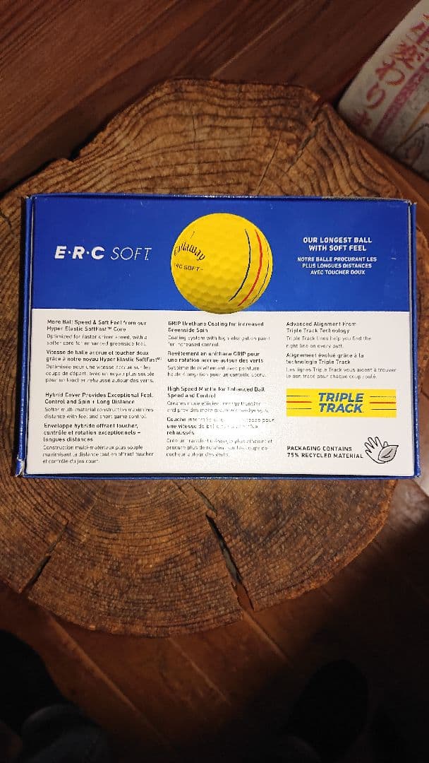 キャロウェイERCソフトトリプルトラック2025年モデルイエロー２ダース