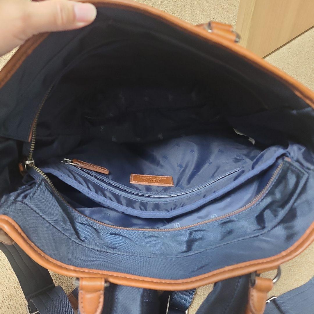 ラルフローレン ビジネスバッグ　トートバック　リュック　ナイロン　紺　2ウェイ