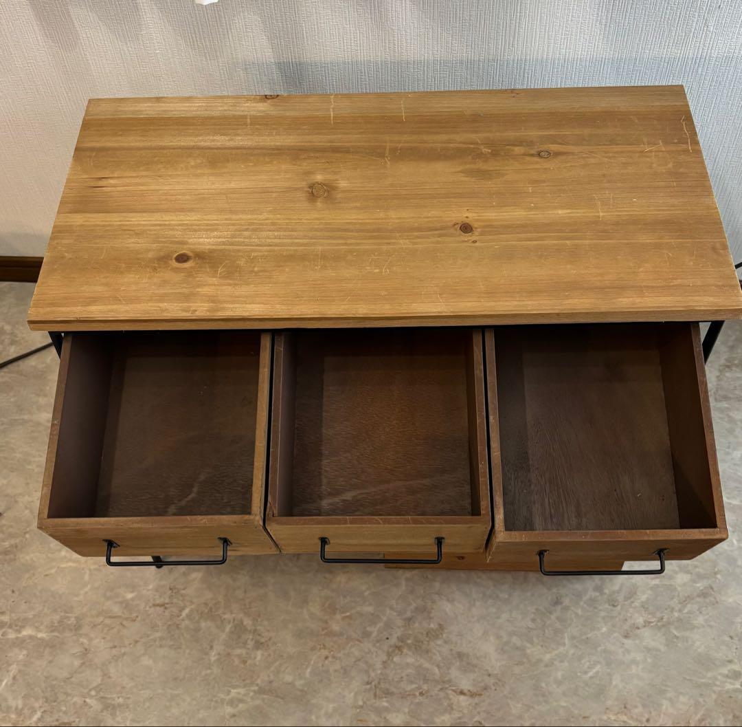 salut! アイアンウッド 5ドロワー マルチラック