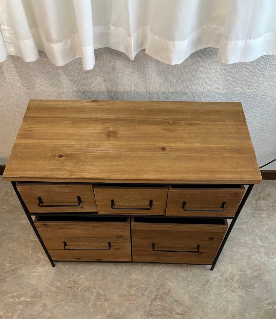 salut! アイアンウッド 5ドロワー マルチラック