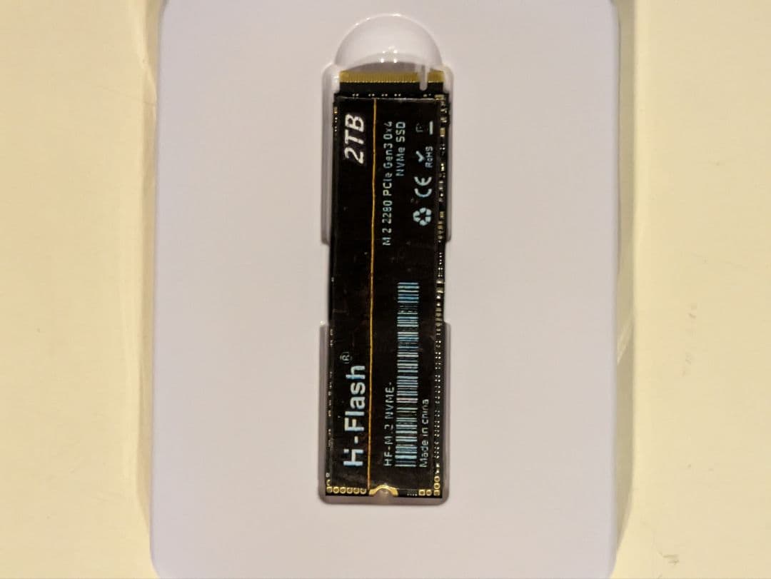 h*c様 M.2 SSD NVMe 2TB ヒートシンク付