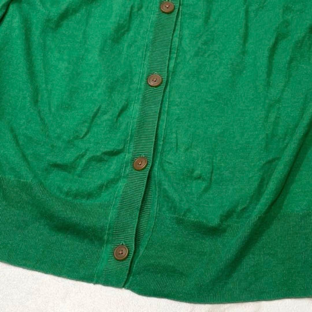 ヴィヴィアンウエストウッド レッドレーベル カーディガン コットンリネン 緑