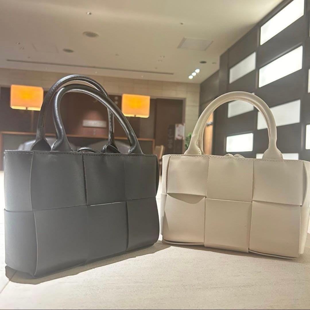 株*C様 イントレチャート トートバッグ 黒 Mサイズ 新品未使用