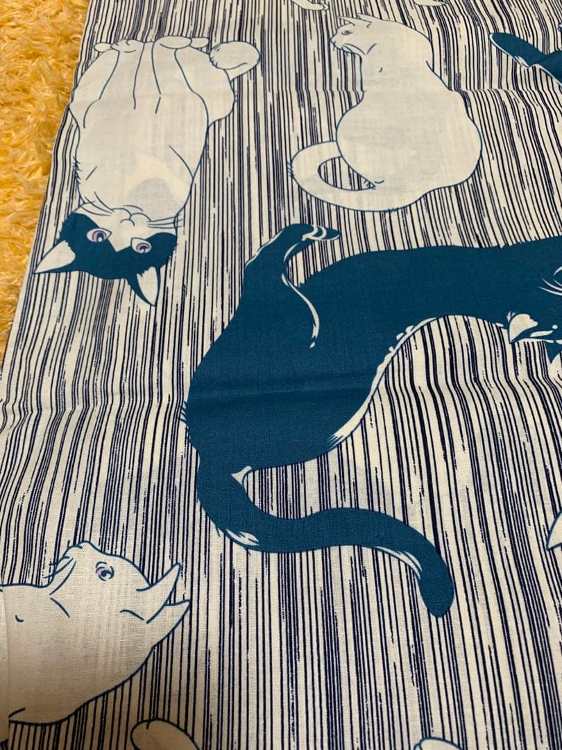 最終値下げ！　新品　猫柄　浴衣と帯　ねこ　にゃんこ