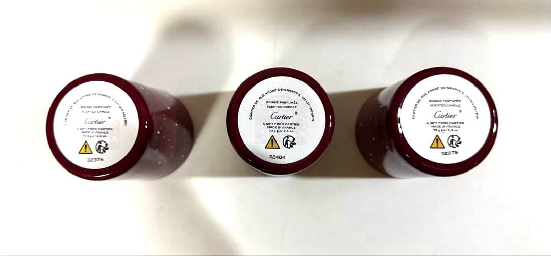 カルティエ　アロマキャンドル3個セット