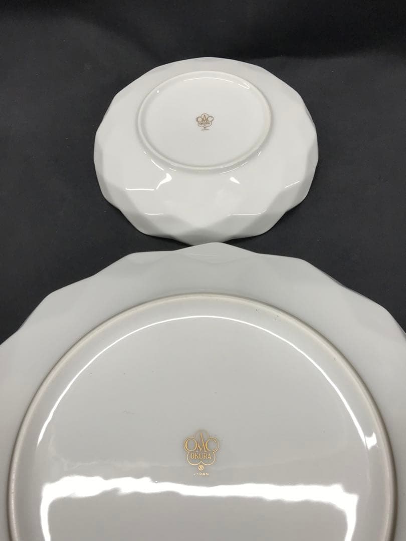 値下！【美品レア】大倉陶園　ゴールドライン　ボウル大1P小6P