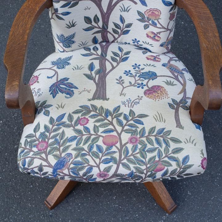 ヴィンテージ 回転チェア アームチェア アームソファ 1P ウィリアム・モリス