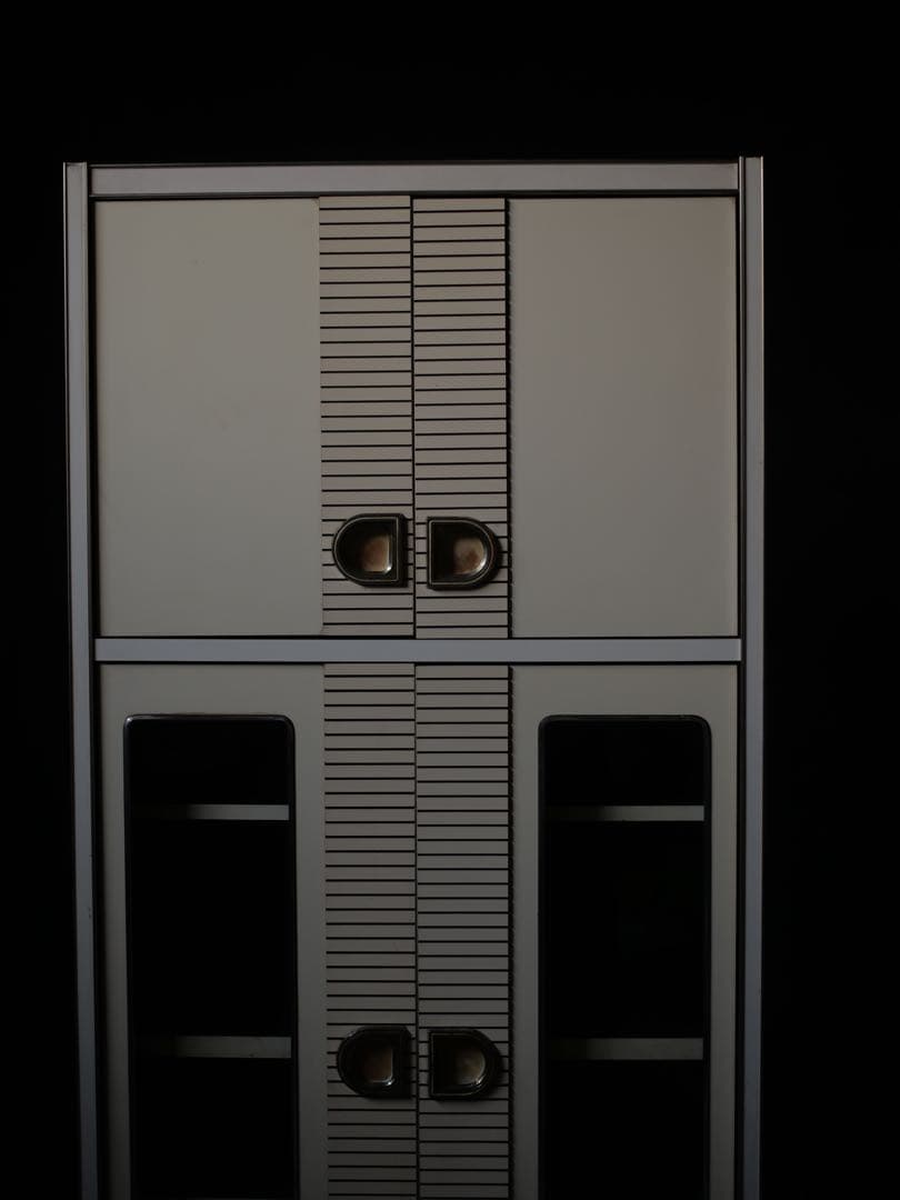 レトロ　食器棚　棚　スペースエイジ　古家具　古道具　レトロポップ　昭和レトロ