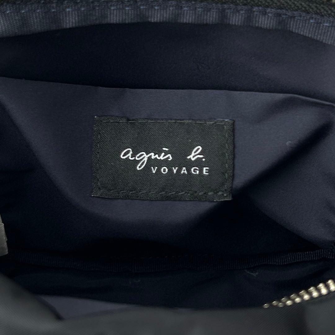 【美品✨️】agnes b コンパクトナイロンショルダーバッグ ブラック