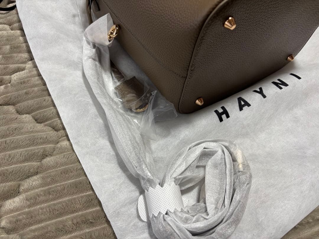 【未使用】HAYNI(ヘイニ) ハンド/ショルダーバッグ　トープ