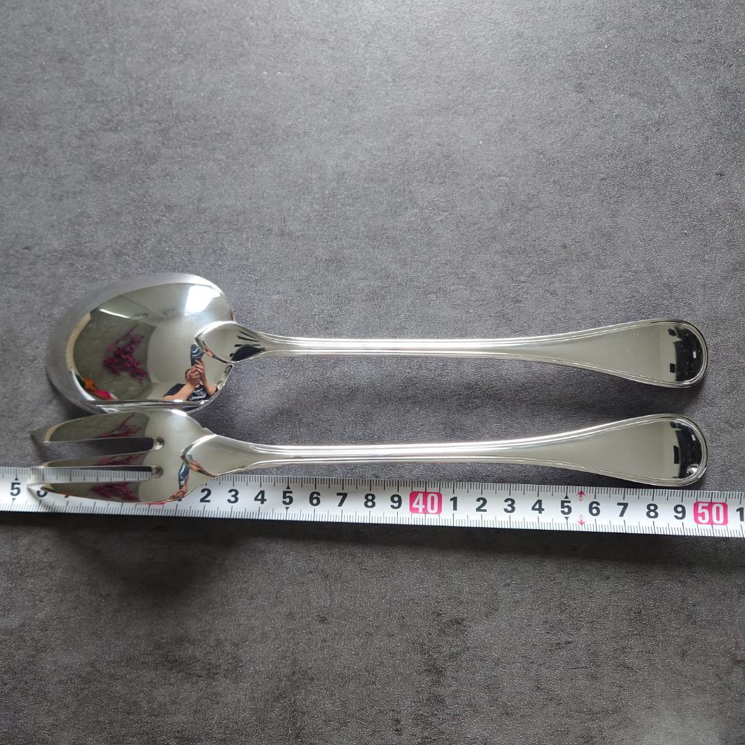 美品 クリストフル アルビ サービングフォーク サービングスプーン