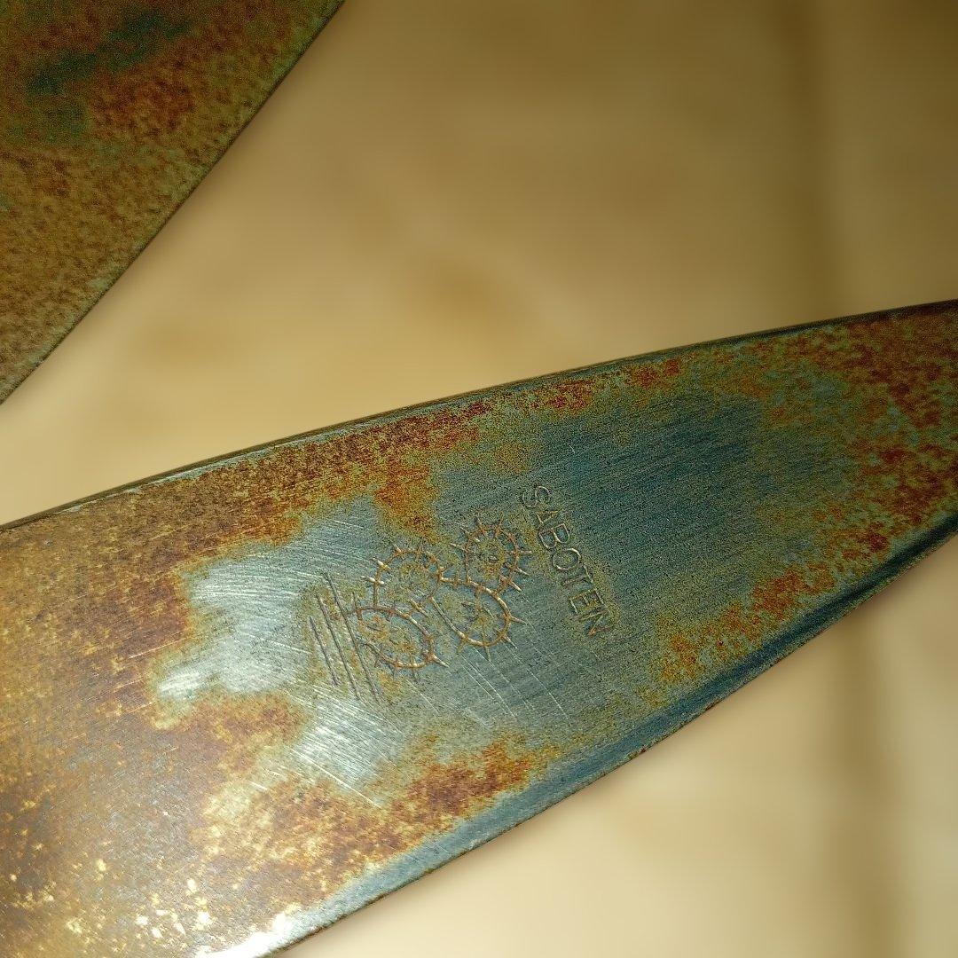 サボテン 剪定用ハサミ オレンジ　サボテン ハンドグラスシザー　アンティーク