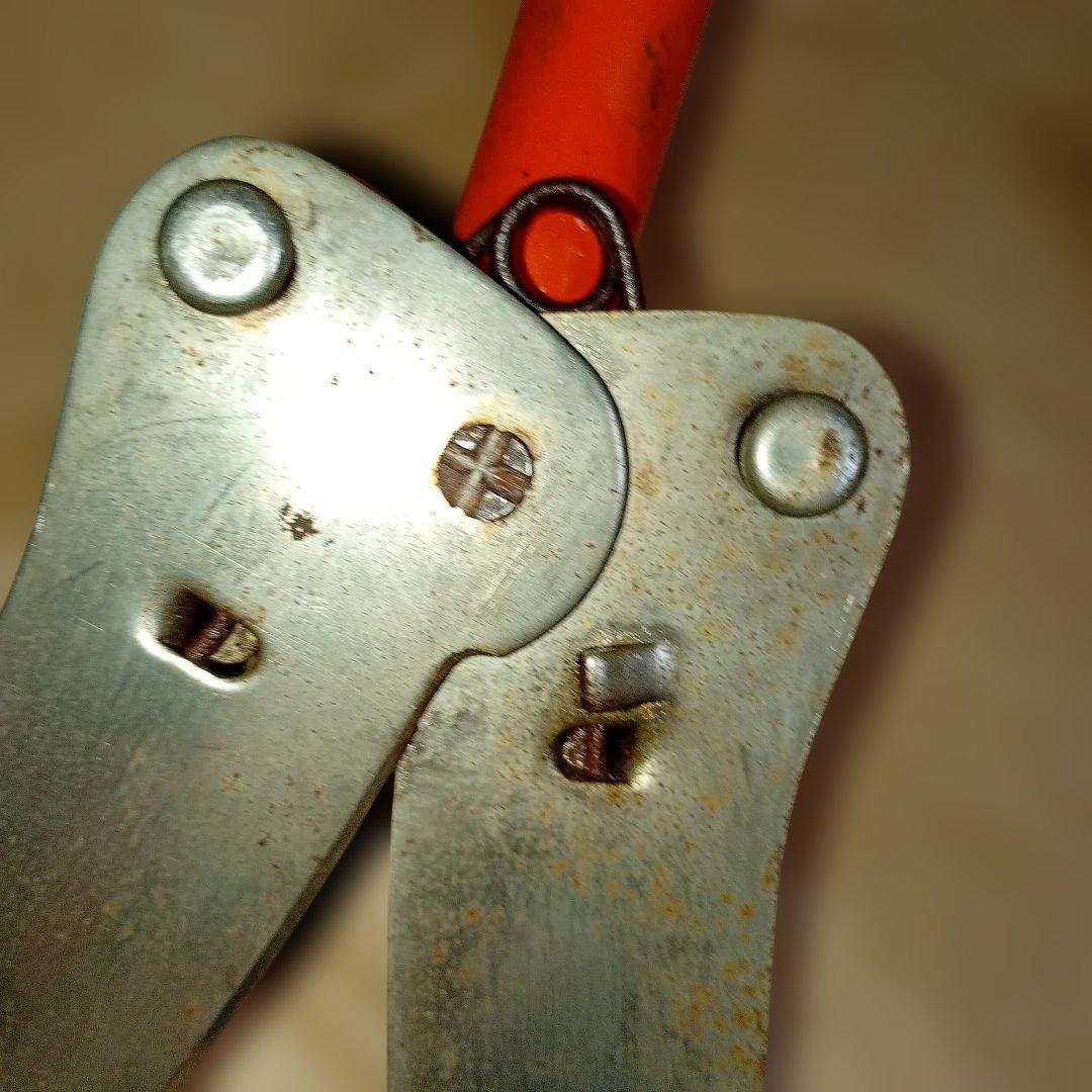 サボテン 剪定用ハサミ オレンジ　サボテン ハンドグラスシザー　アンティーク