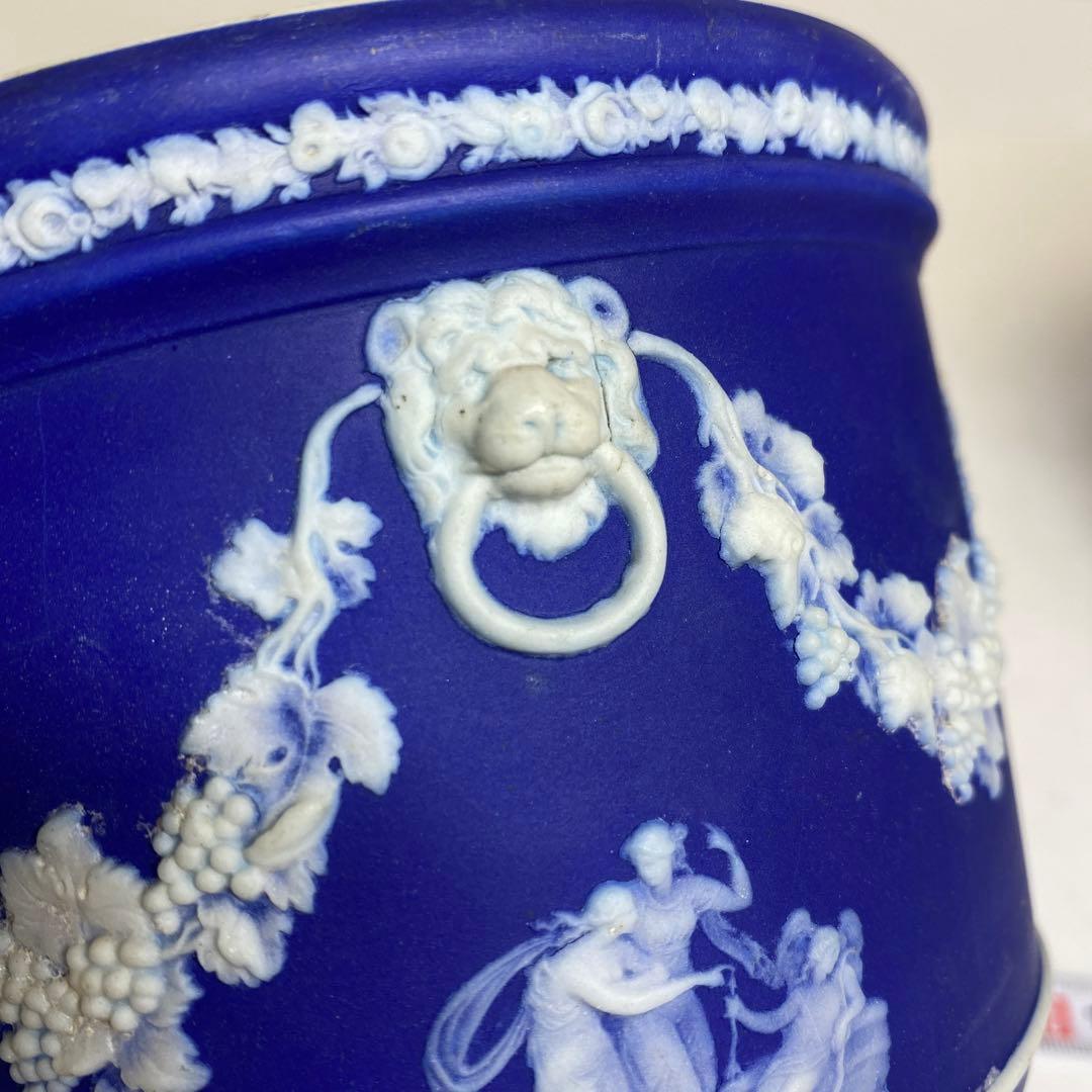 ウェッジウッドジャスパー フラワーポッド 鉢2個 幅約13cm東R8-0213①