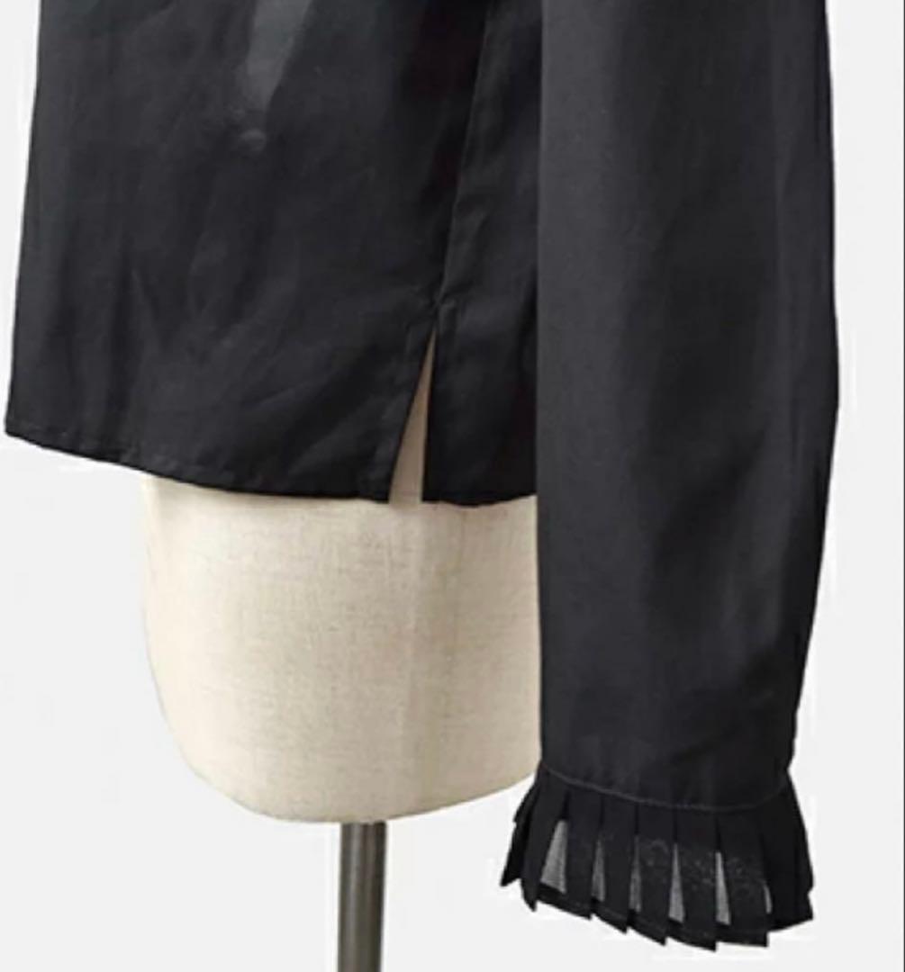 mizuiroindコットンプリーツカラーフロント