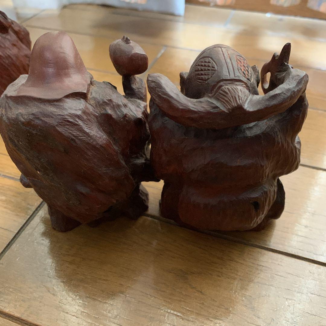 80 七福神　木彫り