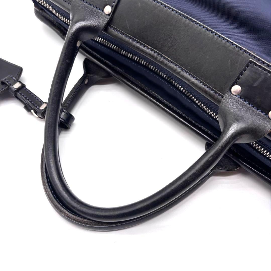 ✨良品✨フェリージ　ビジネスバッグ　レザー　ナイロン　8637/2